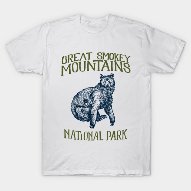 Great Smokey Mountains National Park: Falling Black Bear T-Shirt by calebfaires